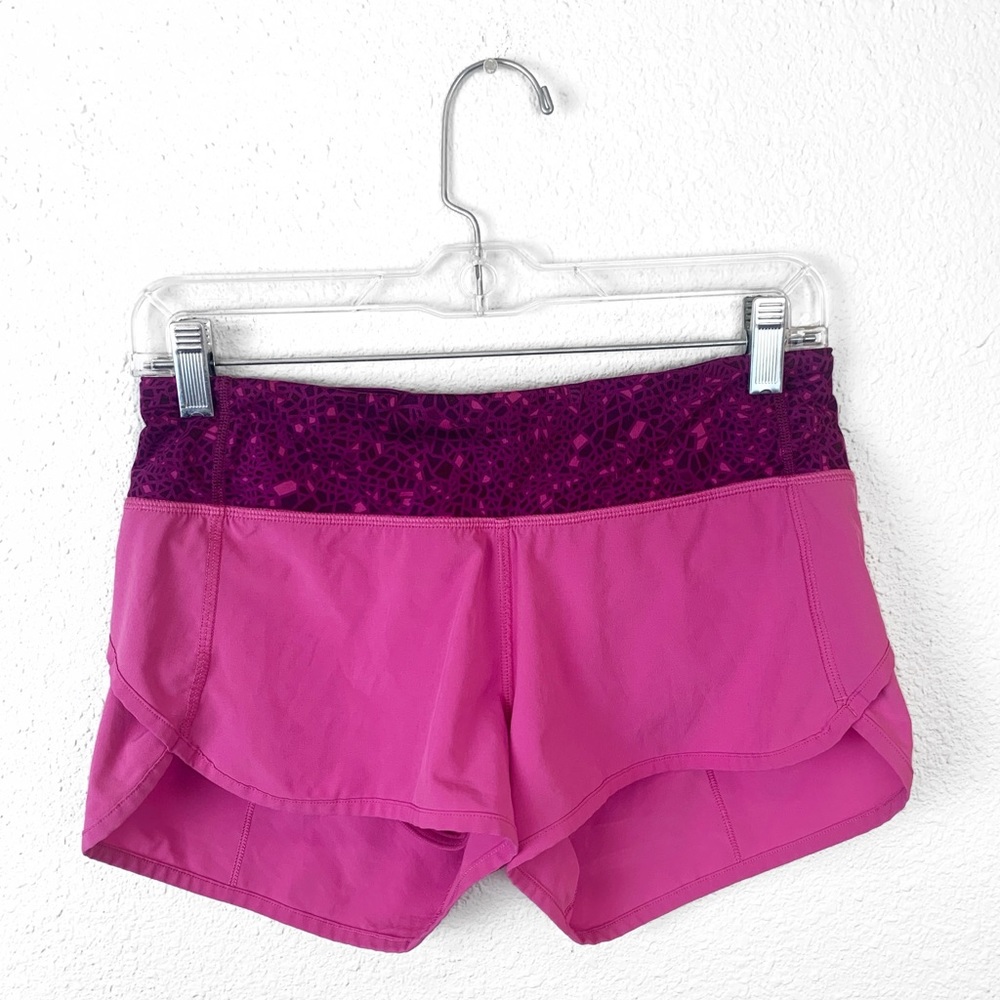 Lululemon Pink Paradise Speed Shorts 2.5”
